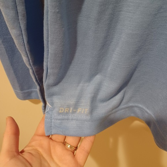 NEW Nike Dri-FIT Team Player Long Sleeve UV Football Shirt CW3539-448 Blue Sz S - Picture 2 of 8